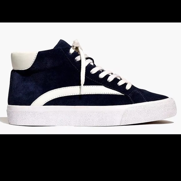 Madewell Sidewalk High Top Sneakers AA183 Suede Women’s US 8.5 Men’s US 7 - Picture 1 of 9